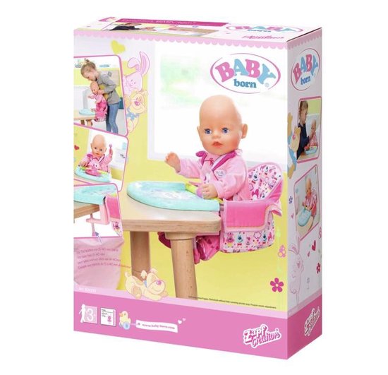 BABY born® Babystoel voor aan tafel