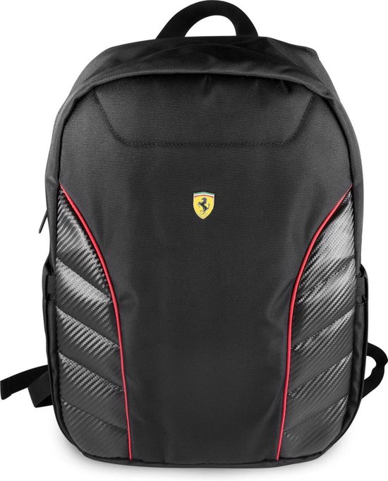 Ferrari universeel 15 inch Zwart Rugtas - Scuderia - FESRBBPCO15BK - Ferrari