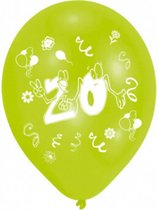 8 Latex Balloons 20 2 Sided Print 25.4 cm/10