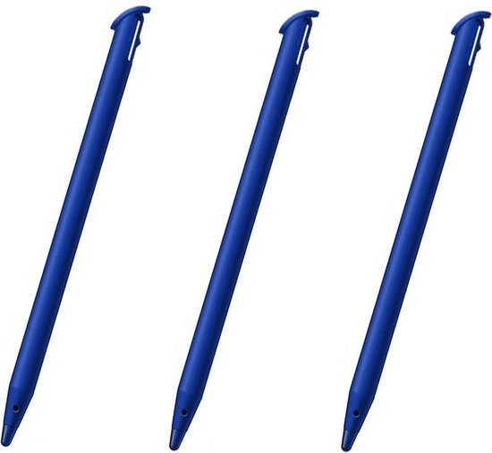 3x Stylus pen geschikt voor Nintendo New 3DS XL Blauw