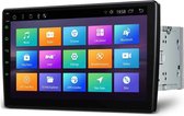 2 Din Universeel 10.1 Android 10.0 Octa-Core Navigatie 16GB ROM + 2GB RAM Draaibaar face-venster 2.5D Gebogen scherm auto DVD-speler
