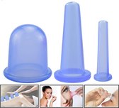 WiseGoods Massage Cellulite Cups - Facial Cupping Set - Anti-Cellulitis Massage - Vacuüm Cupping - Siliconen - 3 Stuks