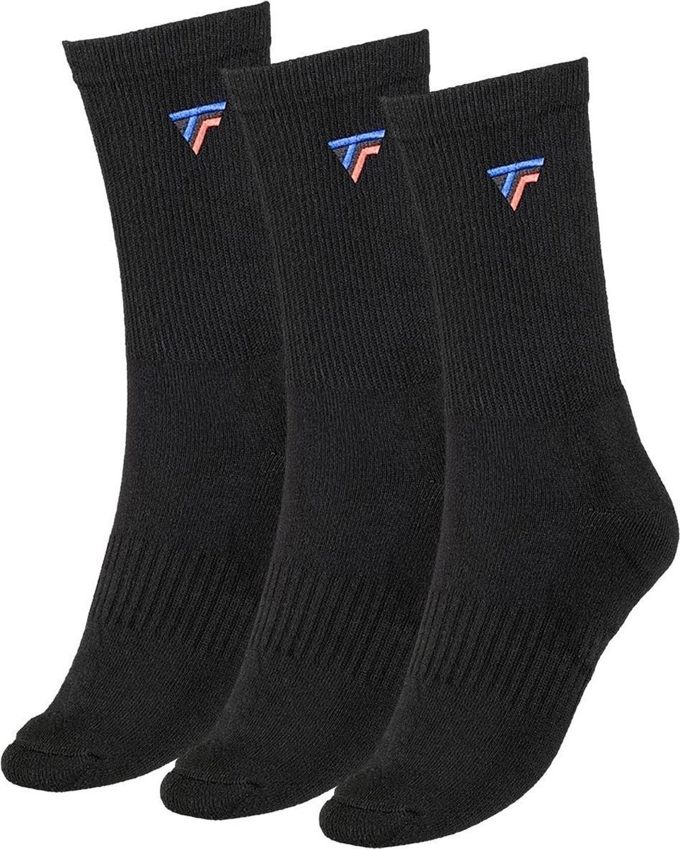 Tecnifibre sokken - zwart - 3 paar - maat 40-45