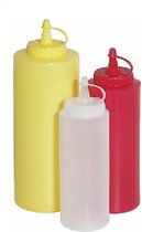Sternsteiger knijpflessen / dispenserflessen / sausfles / 350 ml / helder