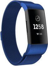 geschikt voor Fitbit geschikt voor Fitbit Charge 4 Milanese band - blauw - Small