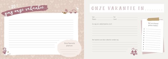 Notre livre de vacances