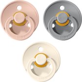 BIBS Fopspeen - Maat 2 (6-18 maanden) - 3 stuks - Blush, Cloud en Ivory