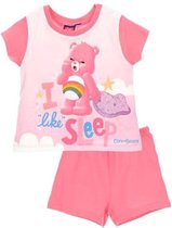 Care Bears / Troetelbeertjes baby shortama, fuchsia, 9 maanden