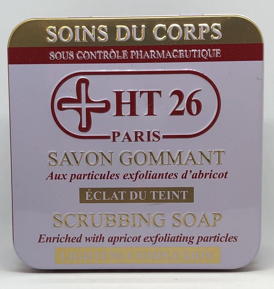 HT 26 Savon Gommant - Scrubbing Soap Tin 200 gr. | bol