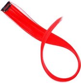 Hairextension Rood - Clip In Haar - Haar Extension - Nephaar - Kunsthaar - Carnaval - Verkleden
