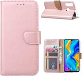 Huawei P30 Lite - Bookcase Rose Goud - portemonee hoesje