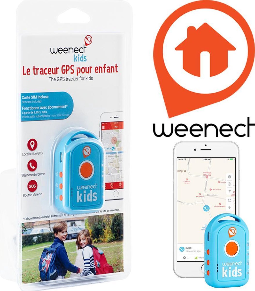 Druipend restaurant Streven Weenect GPS-tracker voor kinderen | bol.com