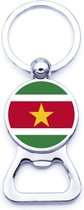 Akyol - Suriname flesopener sleutelhanger - Ik hou van suriname - Paramaribo - i love suriname - suriname vlag keychain