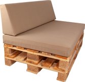 set palletkussens, matras 120 x 80 cm met  strak schuin rugkussen Agora Verkrijgbaar in vele kleuren Waterbestendig | kleurstendig | schimmelwerend| vlekwerend / Sierkussens buiten tuin loungekussen / tuinmeubel kussen / weerbestendig tuinkussen