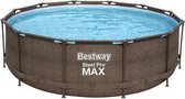 Bestway Zwembad frame steel Pro Max set Rotan Deluxe 366 - 100cm hoog