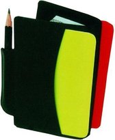 Set de cartes d'arbitre dans pochette - Sifflet d'arbitre - Carton rouge et carton jaune - Dans pochette