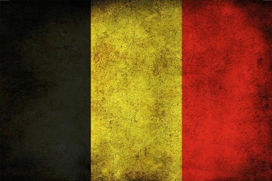 Wandbord - Belgische Nationale Vlag