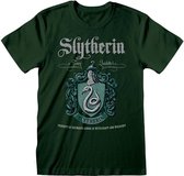Harry Potter - Slytherin Green Crest  Unisex T-Shirt Groen