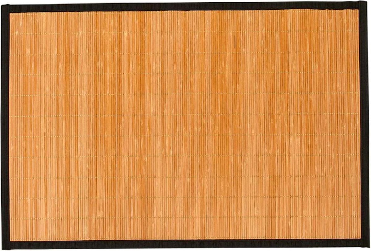 Lucy's Living Luxe vloerkleed BAMBOE Naturel– 60 x 90 cm – woonkamer -  tapijt – bamboe... | bol.com