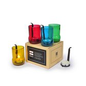 Houder theelichtjes “Color” - Upcycled - Set van 4 stuks - IWAS Products