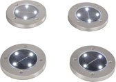 Wetelux LED Grondspots Solar Tuin Set - Tuinverlichting - Zonne Energie - Waterdicht 4 stuks