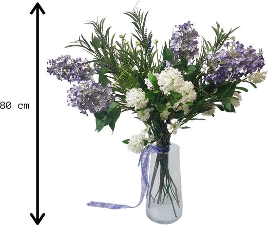 Bol Com Jackysson Nepbloemen Kunstboeket Kunstbloemen Voor Binnen Boeket 80cm Hoog