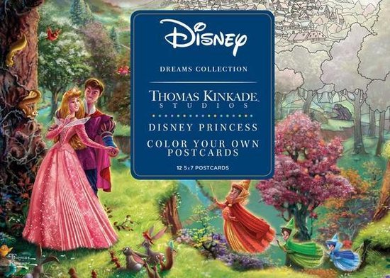 Boek cover Disney Dreams Collection Thomas Kinkade Studios Disney Princess Color Your Own P van Thomas Kinkade (Hardcover)