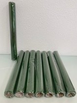 Cadeauverpakking/versiering glitter (groen) - set van 8 keer 1.5 meter