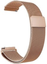 Horlogeband van RVS voor Garmin Vivomove Luxe / Style | 20 mm | Horloge Band - Horlogebandjes | Rose Goud
