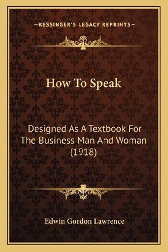 How to Speak - cover