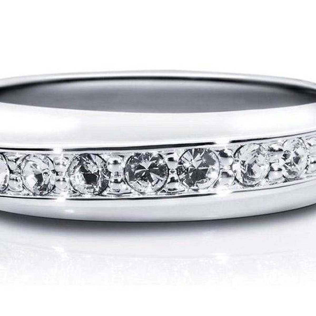 Liora Crystal Eternity Swarovski ring - Size M | bol.com
