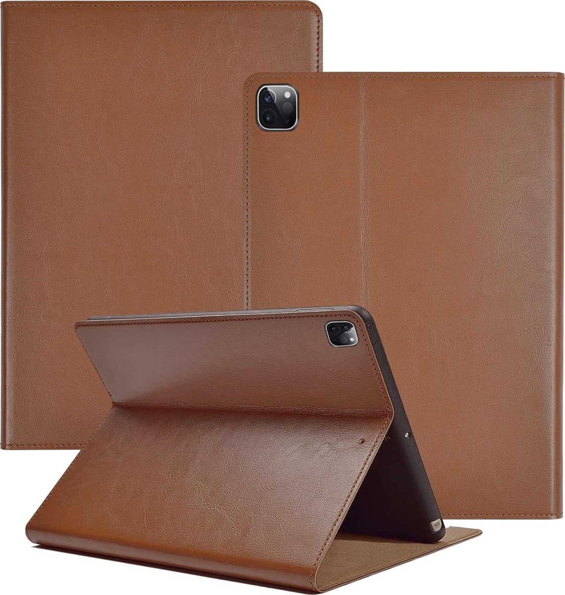 Hoesje geschikt voor iPad Pro 2020 - 11 inch - Leren Case Okerbruin