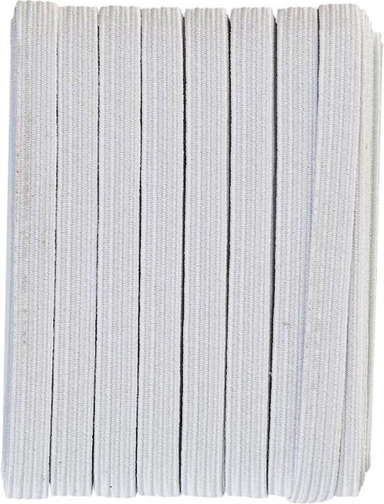 Elastiek koord 6mm wit | 10 meter | Elastiek naaien | Elastiek voor het  maken van... | bol.com