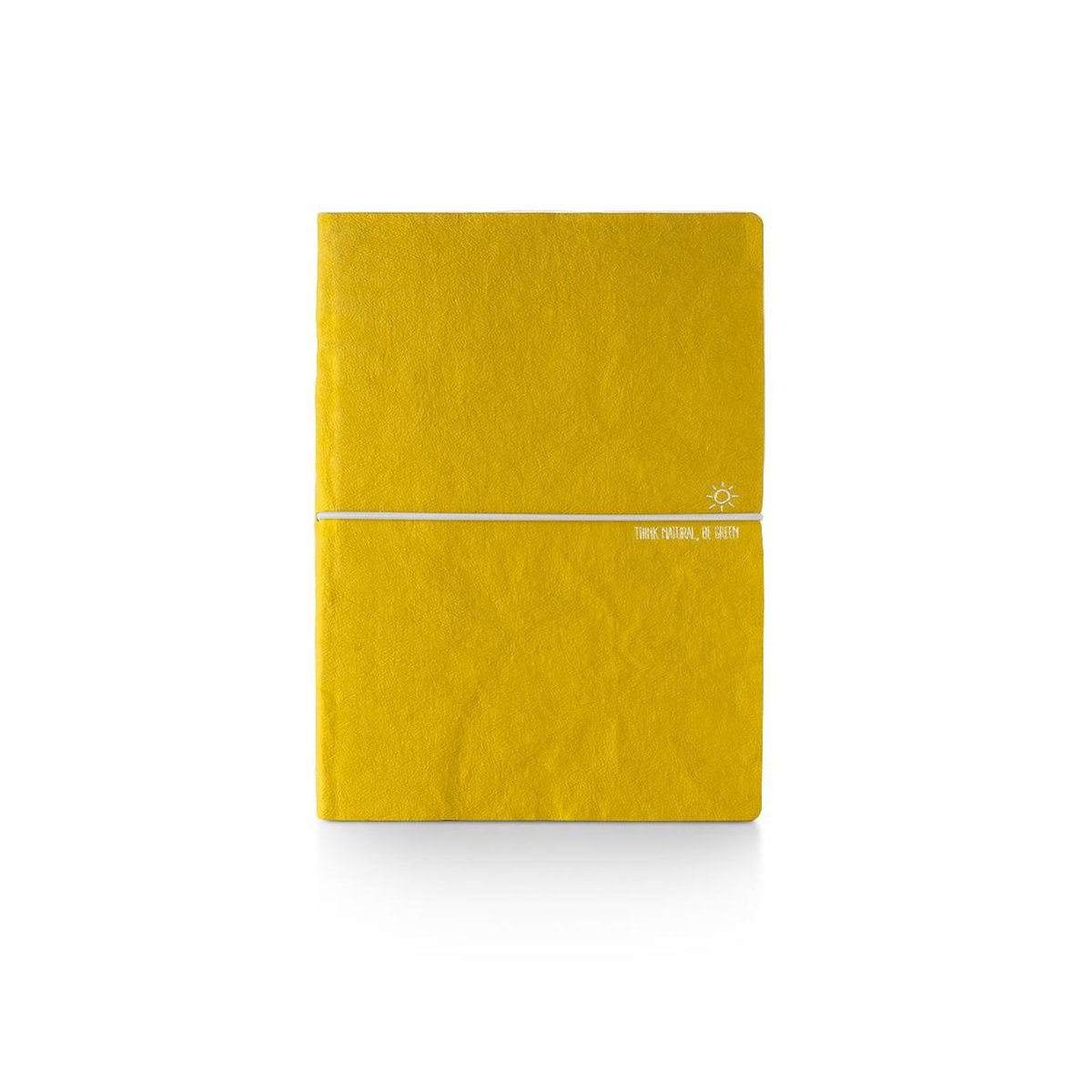 CIAK notitieboek Think Natural - ECO made - 12x17cm - gelinieerd - geschept papier - yellow