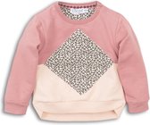 Dirkje - Baby sweater - Dark old pink + faded peach + aop - Vrouwen - Maat 68