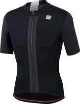 Sportful Strike Short Sleeve Fietsshirt Heren - Zwart, Wit - Maat XL