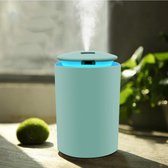 Luchtbevochtiger - Air diffuser - Waterverstuiver elektrisch mist - Ultrasoon vernevelaar - Aroma - Geurverspreider - Air cooler / spray - USB - Blauw