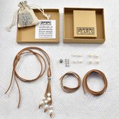 PROUD PEARLS® DIY doe-het-zelf prachtige Bohemian ketting met echte parels