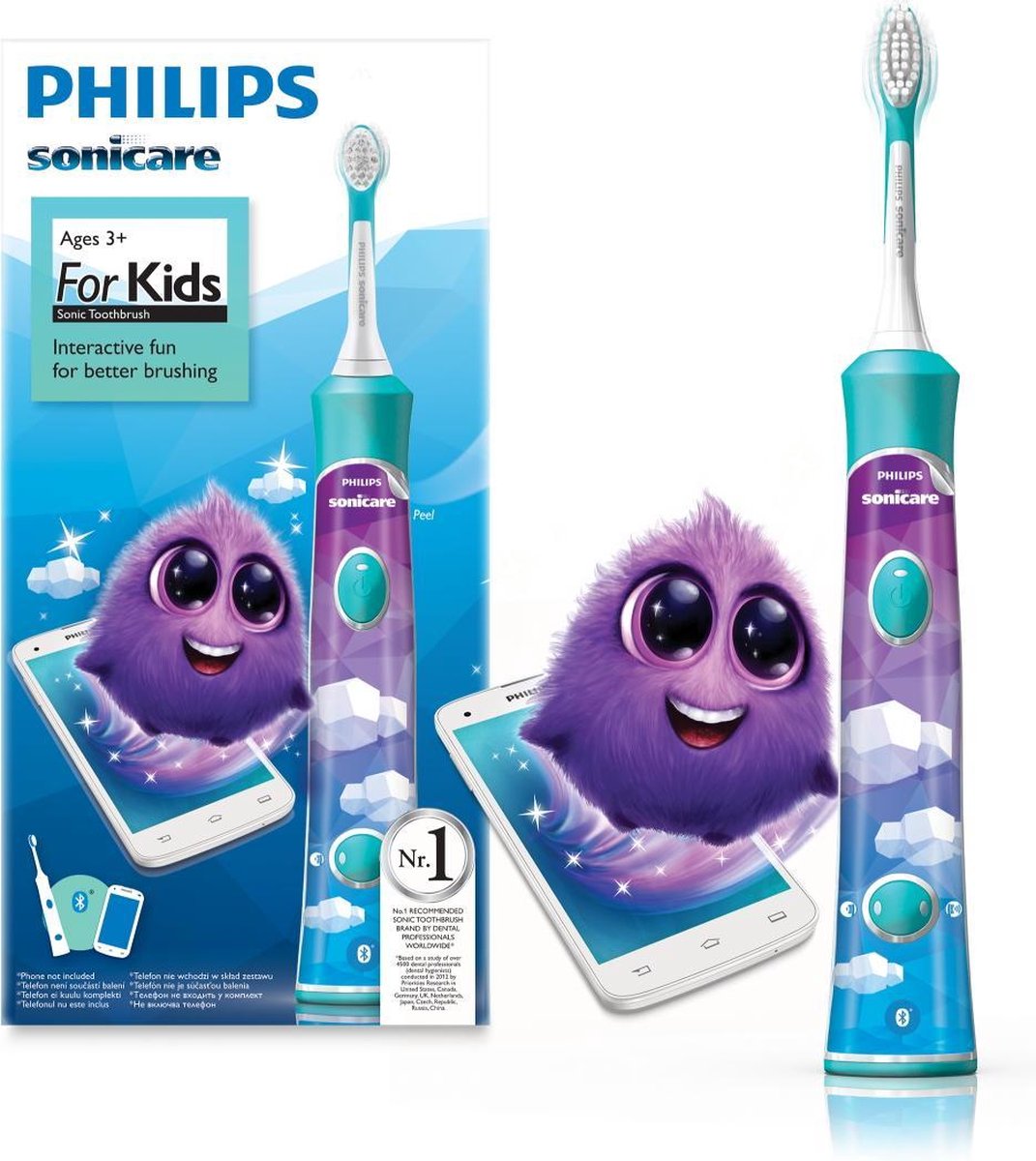 Philips Sonicare HX6321/03 Elektrische Tandenborstel - Voor Kinderen | bol.com