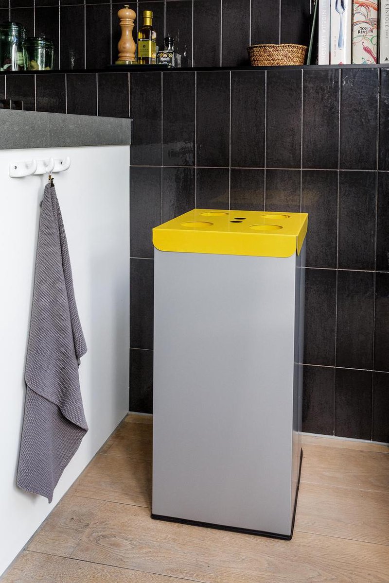 Easybin EKO Modulair 50 Liter afvalscheiding koffiebekers GEEL