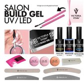 Starterset Gel - Victoria Vynn- Builder Gel om je nagels mee te verlengen of te verstevigen -Cover pink set