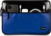 MacBook Pro 13 inch case met extra vak (van gerecycled materiaal) - Zwart/blauwe laptop sleeve voor nieuwe MacBook Pro 13.3 inch (2023/2024)