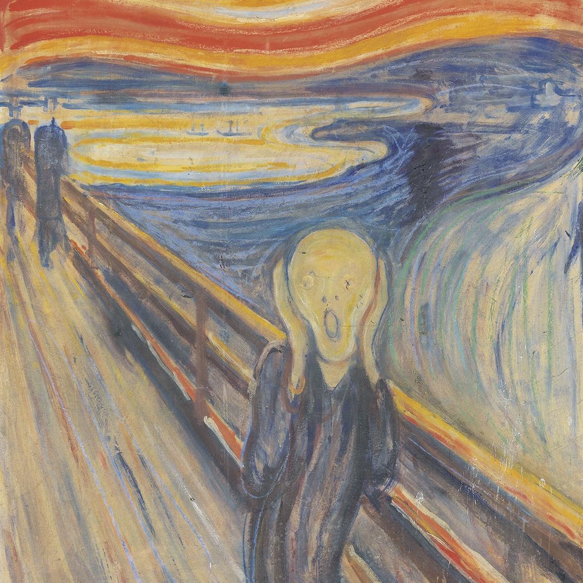 Brillendoekje, Munch, De Schreeuw, 15x15