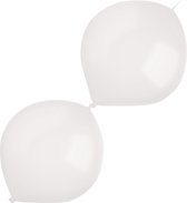 Amscan Slingerballonnen Kristalhelder 30 Cm Latex Wit 50 Stuks