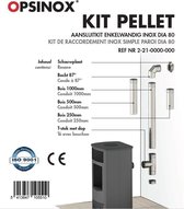 Pellet kit - RVS -  Ø 80 - Rookgasafvoer
