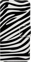 ADEL Kunstleren Book Case Portemonnee Pasjes Hoesje Geschikt Voor Samsung Galaxy A5 (2017) - Zebra