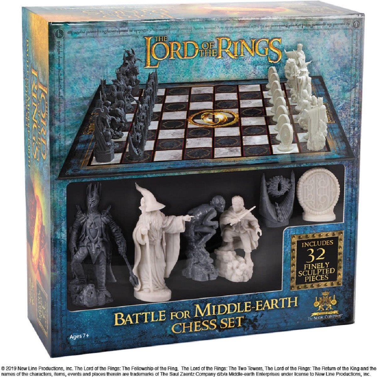 Noble Collection Lord of the Rings: Battle for Middle-Earth Chess Set Bordspel thumbnail 3