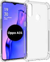 Oppo A31 Hoesje Transparant - Anti Shock Hybrid Back Cover