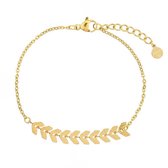 Mint15 Armband 'Fishtail Bracelet' - Goud RVS/Stainless Steel