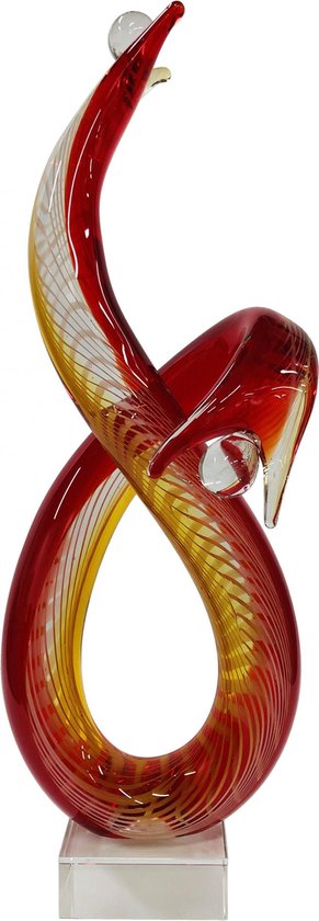 Glassculptuur wij samen beeld van glas huwelijk